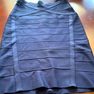 Herve Leger large blue skirt